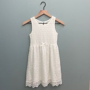 • H&M LACE OVERLAY DRESS •